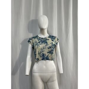 Loveshackfancy 'Calix' Blue Tee Size XS